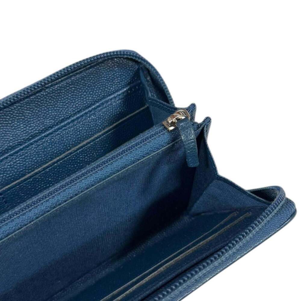 CHANEL Blue Leather Wallet - Picture 7 of 12